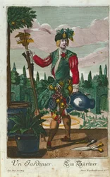 A gardener, allegorical representation